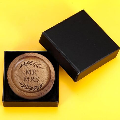 Wooden Ring Dish 5 Year Anniversary Wood Gift for Him Her, 5th Wooden Gifts for Wife Husband, 5 Year Marriage Presents Anniversary for Couple, Fifth Anniversay Present for Women Men in Saudi Arabia
