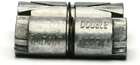 Zinc Plated Double Expansion Shield Anchors 1/4" x 1-5/16" Qty 25 in Saudi Arabia