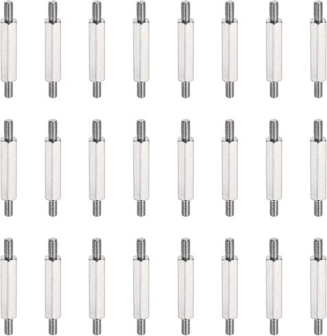 meccanixity 24 pcs الفولاذ المقاوم للصدأ مقاوم المقاوم للصدأ جوز المسمار ، m3x32mm ذكر لذب in Saudi Arabia