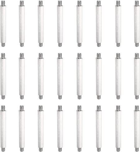 meccanixity 24 pcs الفولاذ المقاوم للصدأ مقاوم المقاوم للصدأ جوز المسمار ، m5x62mm ذكر لذب in Saudi Arabia