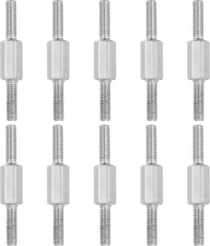 Patikil M4x60mm end double end stud stud end ، 10pcs 304 hex hex hex hex hex left relection leduder materant in Saudi Arabia