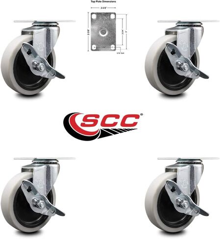 العلامة التجارية Service Caster - متوافقة مع/استبدال - عربات - Rubbermaid - 4400 Series 4500 Series in Kuwait