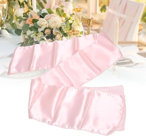 12Pcs Silky Chair Bow Ties, Easy to Care Smooth and Lustrous Fabric Multi Purpose Use Sashes Bows for Satin Chairs Cover Accessories in Saudi Arabia