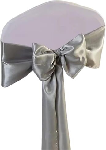 10/10/100pcs/Lot Satin Chair Sashes Bow Wedding Chair Knot Ribbon DIY Ties for Party Event Hotel Banquet Home لحفلات الزفاف ، أعياد الميلاد (الأرجواني الداكن ، 50 ٪) in Saudi Arabia