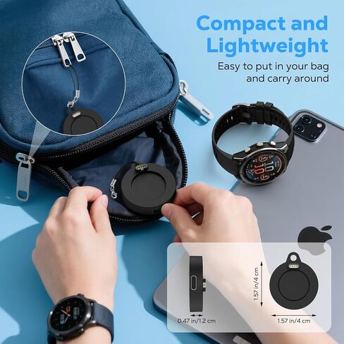 محول شاحن Moko USB C لـ Garmin Fenix ​​8/7/7 Pro/7S/7x/7x Pro/6/6x/6S/5/5 Plus/5x/5x Plus/5S/Forerunner 970/965/945/غريزة ، قم بمحطة كابل شحن النوع C ، الأسود in Saudi Arabia