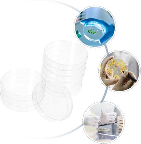 Cabilock 10pcs لوحات خلايا Cabilock 10pcs لاستخدام تعليمي مختبري التصميم الشفاف غير القابل لتشويه لمراقبة سهلة العينة in Kuwait