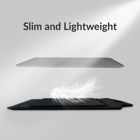 IMMOENUC Multifunctional 14 inch Laptop Sleeve with Stand | Water-Resistant PU Leather Portable Laptop Case, Built-in Adjustable Stand & Mouse Pad, for 13-14" MacBook/Notebook (15.7"x10") Rose Gold in Kuwait