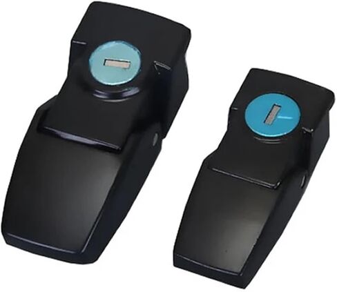 DK604 Hidden Cabinet Buckle Lock with Key Or No Zinc Alloy Black Chrom Finish 1Pcs(DSK 1) in Saudi Arabia