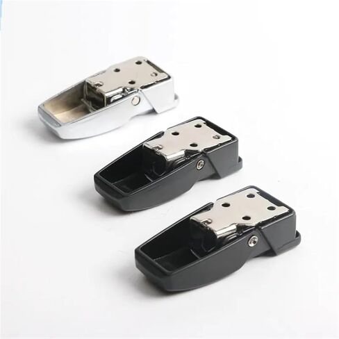 DK604 Hidden Cabinet Buckle Lock with Key Or No Zinc Alloy Black Chrom Finish 1Pcs(DSK 1) in Saudi Arabia