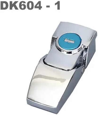 DK604 Hidden Cabinet Buckle Lock with Key Or No Zinc Alloy Black Chrom Finish 1Pcs(DSK 1) in Saudi Arabia