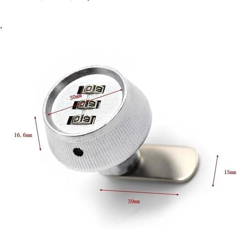 أرقام تركيبة درج قفل كلمة مرور قفل كام كام لوكس مربع الأداة صندوق بريد MMS254 1pcs (L 19mm) in Kuwait