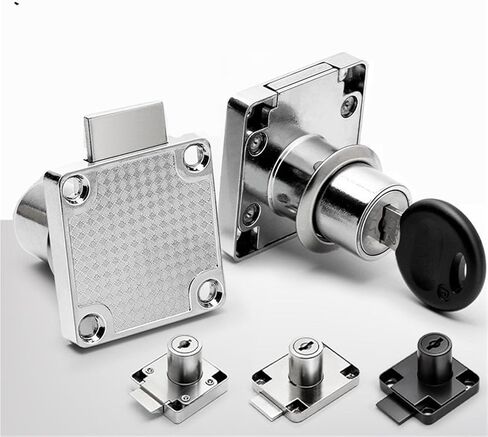 Cabinet Drawer Latch Locks Furniture Door Lock Hardware Desk Lock Wardrobe Cabinet Door Locks 1Pcs(19x32) in Saudi Arabia