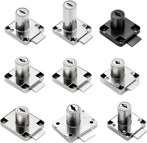 Cabinet Drawer Latch Locks Furniture Door Lock Hardware Desk Lock Wardrobe Cabinet Door Locks 1Pcs(19x32) in Saudi Arabia