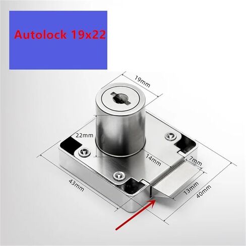 Cabinet Drawer Latch Locks Furniture Door Lock Hardware Desk Lock Wardrobe Cabinet Door Locks 1Pcs(19x32) in Saudi Arabia