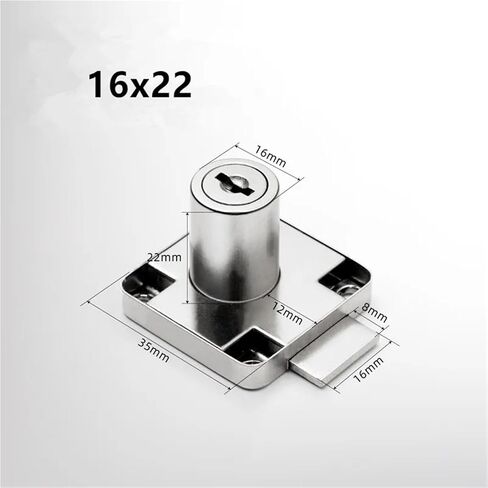 Cabinet Drawer Latch Locks Furniture Door Lock Hardware Desk Lock Wardrobe Cabinet Door Locks 1Pcs(19x32) in Saudi Arabia