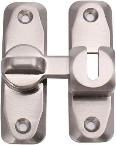 90°/180° Buckle Door Buckle Sliding Door Latch Sliding Door Lock Buckle Hasp Door Bolt Free Punching 1Pcs(Gold) in Saudi Arabia