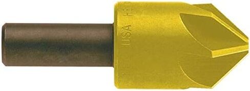 KEO 55045-TiN 6FLT SK Countersinks, 0.5" Cutting Diameter, 90 Degree Cutting Angle, 2" Cutting Length, 1/4" Shank Diameter, 2" Length, HSS, TiN Coating, 1/2" (Pack of 6) in Saudi Arabia