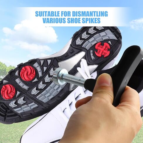 panthra 2pcs Spike Wrench for Golf Shoes, Golf Spike Tool, Strong and Durable, Not Easy to Break or Deform, Comfortable Grip, Easy to Grasp, Easy Replacement of Studs in Saudi Arabia