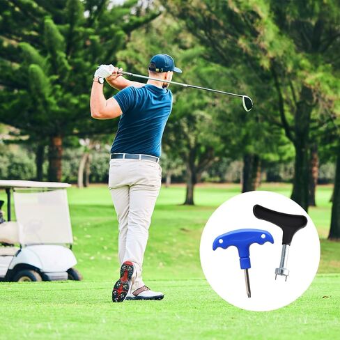 panthra 2pcs Spike Wrench for Golf Shoes, Golf Spike Tool, Strong and Durable, Not Easy to Break or Deform, Comfortable Grip, Easy to Grasp, Easy Replacement of Studs in Saudi Arabia