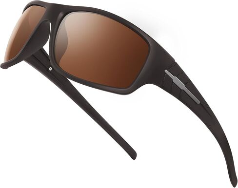 XVXV Polarized Sports Sunglasses for Men - UV Protection Wrap Around Sun Glasses for Running Fishing in Kuwait