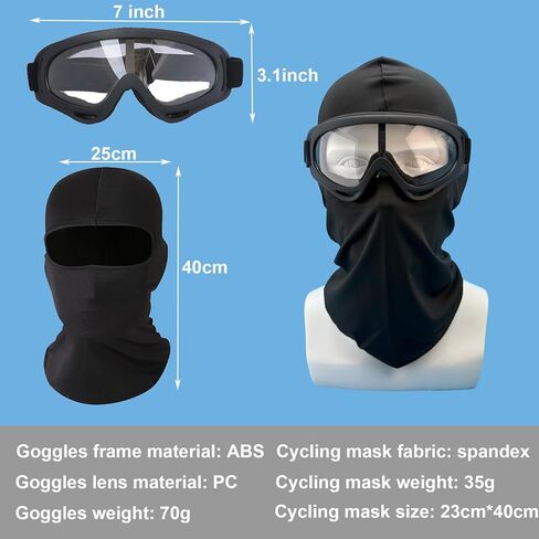 ركوب الدراجات الرياضية نظارات موتوكروس ركوب المشي لمسافات طويلة مع قناع بالاكلافا حماية الأشعة فوق البنفسجية الصيف تبريد العنق الرجال الرجال in Kuwait