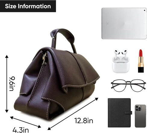 حقائب اليد الفاخرة للنساء جلدية حقيبة وأكياس مصممة المقبض الأعلى in Kuwait