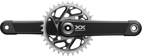 SRAM XX SL EAGLE T-TYPE CRANKSET ، السرعة: 12 ، المغزل: 28.99mm ، BCD: MIRUSE MOUNT ، 34 ، DUB ، 170 مم ، أسود ، تعزيز in Saudi Arabia