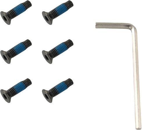 Taodan 1 Set 6pcs Scooter Scooter مسامير مزدوجة الرأس مع جبين مفتاح الكربون لفواة الكربون لمسامير رأس الدراجات البخارية الكهربائية in Saudi Arabia