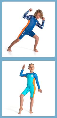 Xinni 2.5mm النيوبرين الأكمام طويلة الأكمام للأطفال البارد الماء البارد الشباب الحرارية الكاملة ملابس السباحة الفتيات السباحة الغط in Kuwait
