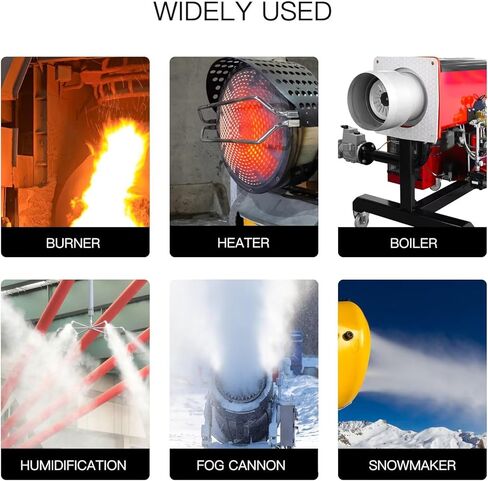 Upgraded New for Delavan .65GPH-80 Spray Nozzle, 80° Wide Spray Angle, 0.65 GPH Flow Rate, Low-Noise Combustion for Residential & Industrial Oil Burners in Kuwait