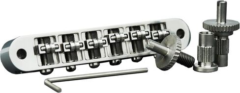 Guyker Titanium Alloy Tune-O-Matic Roller Saddle Bridge-String Space 10.4mm Guitar Bridges استبدال مع Les Paul LP SG 6 String Electric Guitar GM015-TI in Saudi Arabia