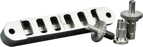 Guyker Titanium Alloy Tune-O-Matic Roller Saddle Bridge-String Space 10.4mm Guitar Bridges استبدال مع Les Paul LP SG 6 String Electric Guitar GM015-TI in Saudi Arabia