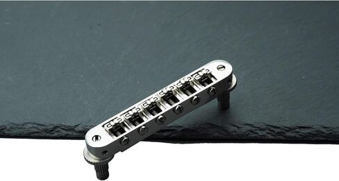 Guyker Titanium Alloy Tune-O-Matic Roller Saddle Bridge-String Space 10.4mm Guitar Bridges استبدال مع Les Paul LP SG 6 String Electric Guitar GM015-TI in Saudi Arabia