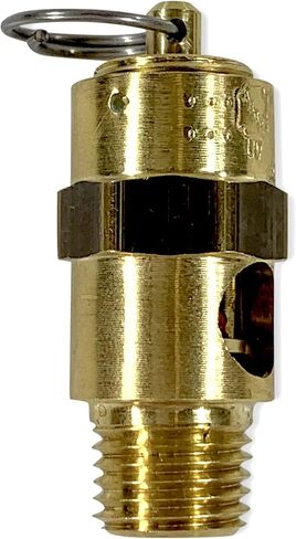 صمام أمان النحاس النحاسي البديل لـ Ingersoll Rand 56270713 ، 1/4 "صمام تخفيف ضغط سلامة المقعد الناعم NPT ، مصنوع في الولايات المتحدة الأمريكية (200 PSI / 173 SCFM) in Saudi Arabia