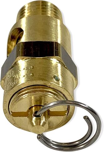 صمام أمان النحاس النحاسي البديل لـ Ingersoll Rand 56270713 ، 1/4 "صمام تخفيف ضغط سلامة المقعد الناعم NPT ، مصنوع في الولايات المتحدة الأمريكية (200 PSI / 173 SCFM) in Saudi Arabia