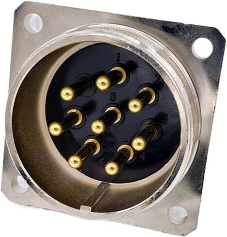 Replacement for NCS-508-R (square) aviation male socket 8 pins (50A 250V)(Socket NCS 508 R) in Saudi Arabia