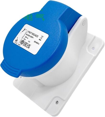 PKF16G423 three-core 16A concealed straight industrial socket 200-250V 2P+E(Plug) in Kuwait