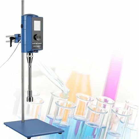 Lab High-Speed Homogenizer, Digital High Shear Mixer Emulsification Machine Emulsion Homogenize Dispersion Machine, for Lab, Emulsion, 2000-28000Rpm in Kuwait