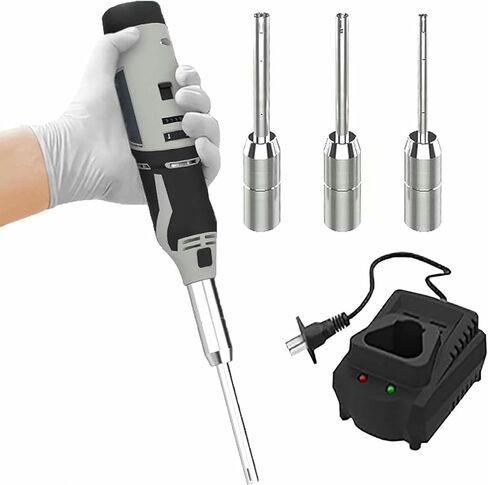 Handheld Homogenizer, 0.5-250ml High-Speed Homogenizer, Homogenizer Lab Disperser with 6mm, 8mm, 10mm Working Heads, 6-Speed Adjustable, 5000~35000rpm in Kuwait