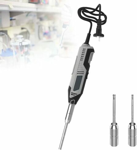Handheld Homogenizer, Lab Disperser Emulsifier, Speed Adjustable, with 3 Working Heads, Laboratory Cell Tissue Crusher Mixer Charge in Saudi Arabia