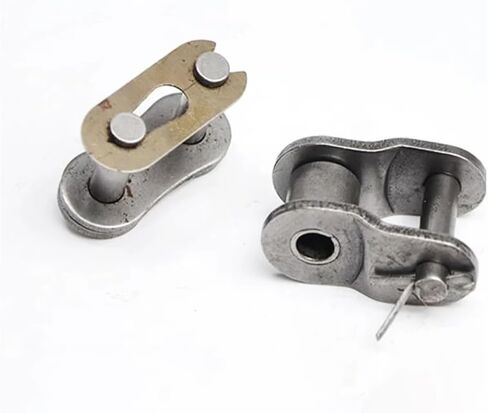 04C 06B 08B 10A 12A 16A 24A ROLLER CONNECTOR CORBONTAL STELL HANT/FULL BOCKLE ROLD ROING BOCKLE (نصف المفصل ، 06B) in Kuwait