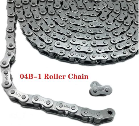 1pcs 04b-1 سلسلة أسطوانة الصلب الكربونية/سلسلة موصل السلسلة الملعب 6 ملم/مشبك كامل سلسلة سلسلة الصناعية الوضم Buckle (موصل مغلق) in Kuwait