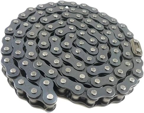 04C-1 سلسلة أسطوانة الصلب الكربونية/رابط الموصل الإرسال الصناعي سلسلة صف واحد الملعب 6.35 مم/مشبك كامل (2pcs ، مشبك كامل) in Kuwait