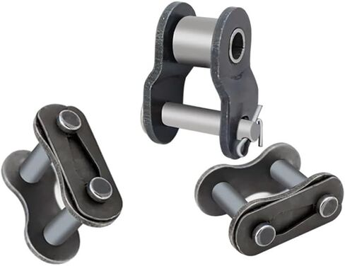 04C-1 نصف/مشبك كامل سلسلة سلسلة موصل سلسلة الصلب الكربون الملعب 6.35mm سلسلة الصناعية الوصلة buckle (موصل مغلق ، 50pcs) in Kuwait