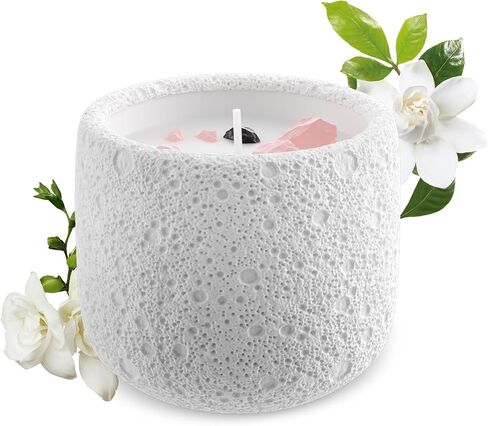 Cucumber Scented Candle Gypsum Jar Candle, Soy Candles for Home Fragrance & Decor, Ideal for Creating Relaxing Ambience & Holiday Gifting | 5.64 Oz (Cucumber) in Saudi Arabia