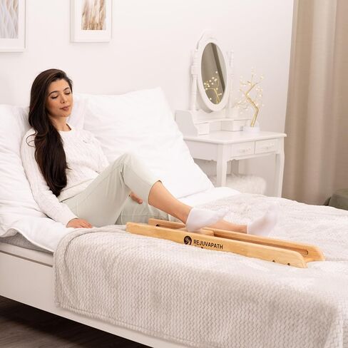Knee & Hip Rehab Glider – Physiotherapy Equipment for Stroke Rehab, Recovery Aids, Slide Board for Post-Surgery & Injury – Lightweight Oak Design, Improves Mobility & Circulation in Saudi Arabia