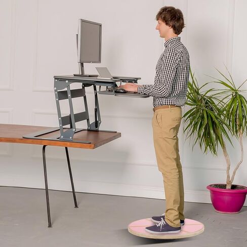 لوحة توازن منصة الخطوة الهوائية المتذبذبة مع سطح عثرة TPR غير المنحدر ، 360 دوران للتدريب على الاستقرار ، تنوعا في صالة الألعاب الرياضية التمرينات التمارين الرياضية الخطوة in Kuwait