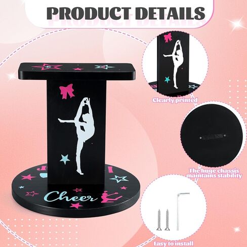 Weysat 12.2 x 13.2 Inch Wooden Cheer Flyer Stand Cheerleading Balance Trainers for Adult Core Strength, Stunt Flexibility & Coordination Training Equipment in Saudi Arabia