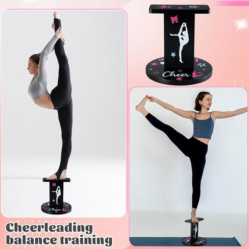 Weysat 12.2 x 13.2 Inch Wooden Cheer Flyer Stand Cheerleading Balance Trainers for Adult Core Strength, Stunt Flexibility & Coordination Training Equipment in Saudi Arabia