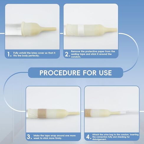 5PCS Catheter Urinary Drainage Bags, Catheter Bags for Men,Urine Bag with Large Anti-Reflux Chamber,Clips and Hanging Hook,0.4"Diameter/48"Long Tubing Flexible- Not Kinks 2000ML in Kuwait